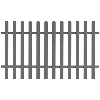 Gard din sipci, vidaXL, Lemn compozit, 200 x 120 cm, Gri Gard din sipci, vidaXL, Lemn compozit, 200 x 120 cm, Gri