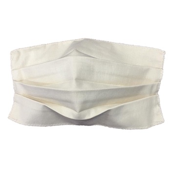 Masca protectie din bumbac 100% refolosibila cu pliuri by Liz Line - MPbej Masca protectie din bumbac 100% refolosibila cu pliuri by Liz Line - MPbej