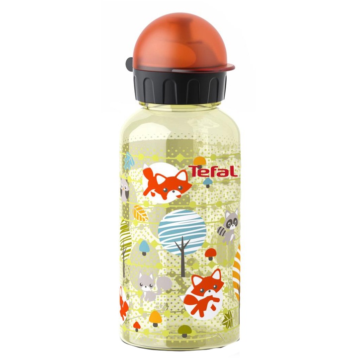 Бутилка за вода за деца TEFAL, 0.4 л, Оранжев