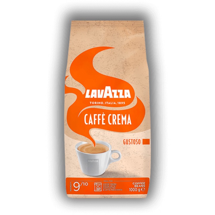 Кафе на зърна Lavazza Caffe Crema Gustoso, 1 кг