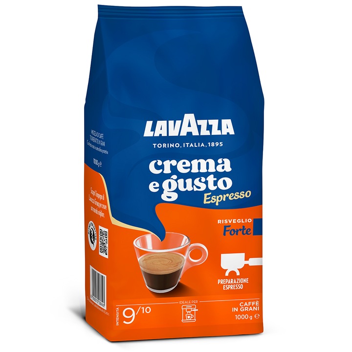 Cafea boabe Lavazza Crema e Gusto Forte, 1 Kg