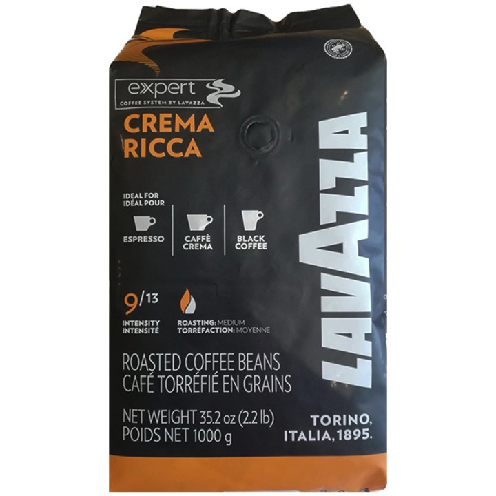 Cafea boabe Lavazza Crema Ricca, 1 Kg