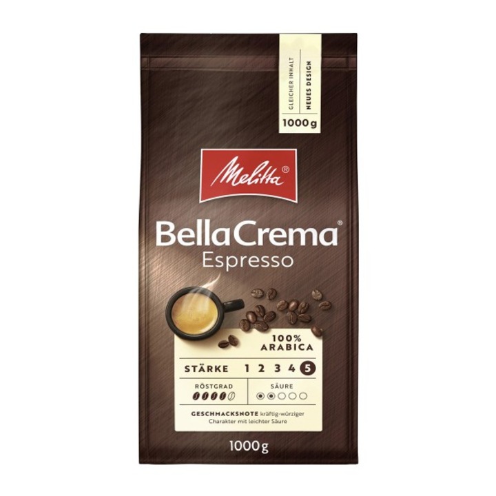 Cafea boabe Melitta Bellacrema Espresso, 1 Kg