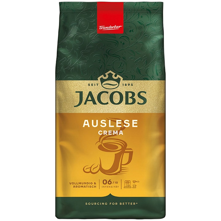 Кафе на зърна Jacobs Auslese Crema, 1 кг