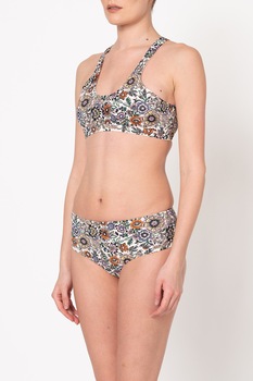 O'Neill, Costum de baie cu doua piese si imprimeu floral Oahu, Multicolora, 36 O'Neill, Costum de baie cu doua piese si imprimeu floral Oahu, Multicolora, 36