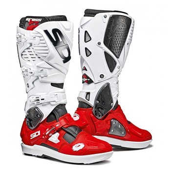 Cizme Enduro Motocross Sidi Crossfire 3 SRS rosu/alb 42 Cizme Enduro Motocross Sidi Crossfire 3 SRS rosu/alb 42