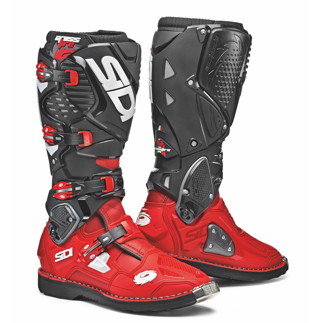 Cizme Enduro Motocross Sidi Crossfire 3 negru/rosu 44