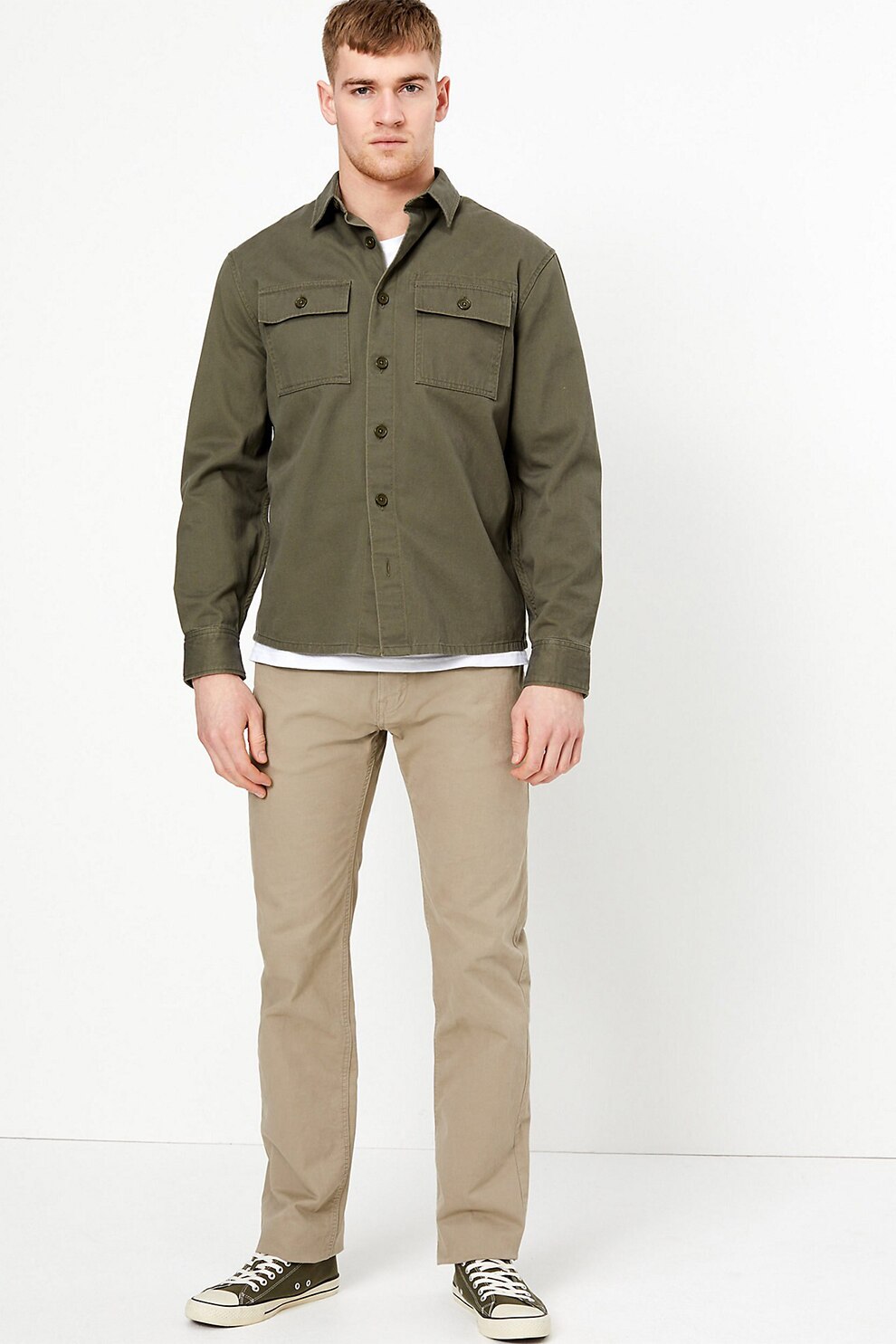 Marks and Spencer, Pantaloni drepti cu 5 buzunare, Maro camel