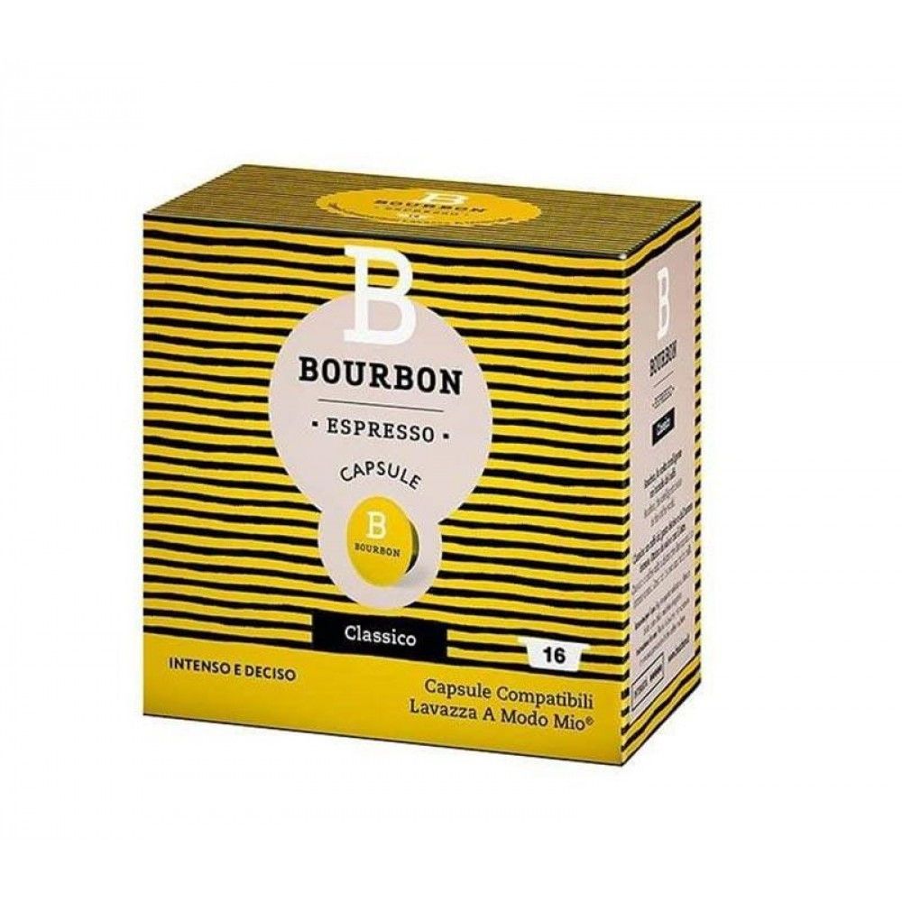 Capsule cafea Lavazza Bourbon Classico, A Modo Mio Compatibile, 16 capsule