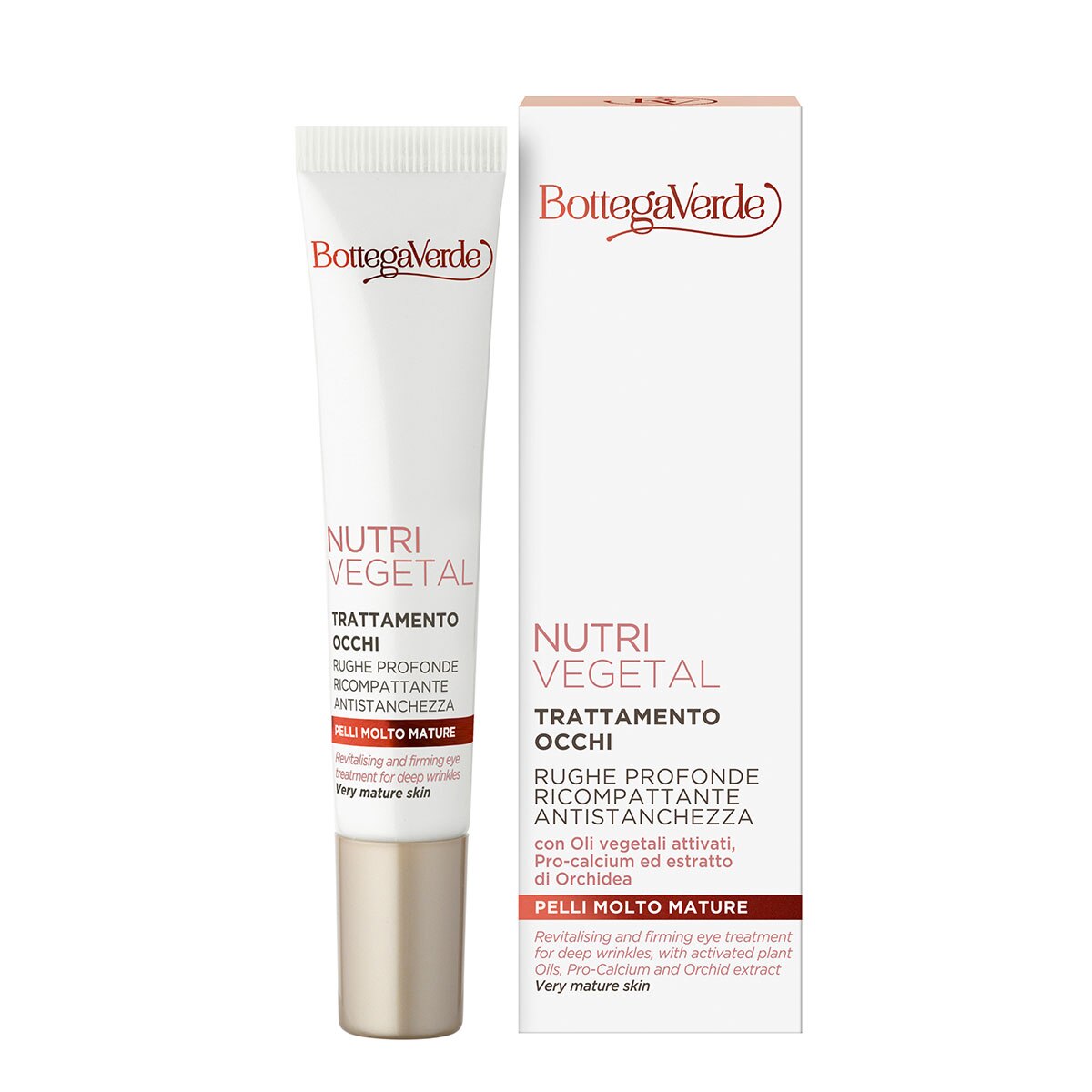 Tratament anti-oboseala pentru ochi cu uleiuri vegetale active, ceramide si extract de orhidee - Nutrivegetal, 15 ML, Bottega Verde