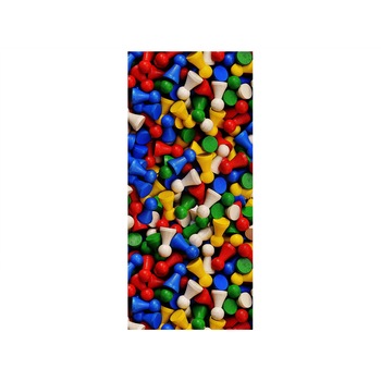 Autocolant usa Pioni colorati, Folina, multicolor, 92x205 cm Autocolant usa Pioni colorati, Folina, multicolor, 92x205 cm