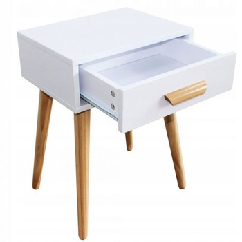 Masa iMK, fixa, dreptunghulara, cu sertar depozitare, MDF vopsit alb, structura lemn, 46 x 36 x 58 cm Masa iMK, fixa, dreptunghulara, cu sertar depozitare, MDF vopsit alb, structura lemn, 46 x 36 x 58 cm