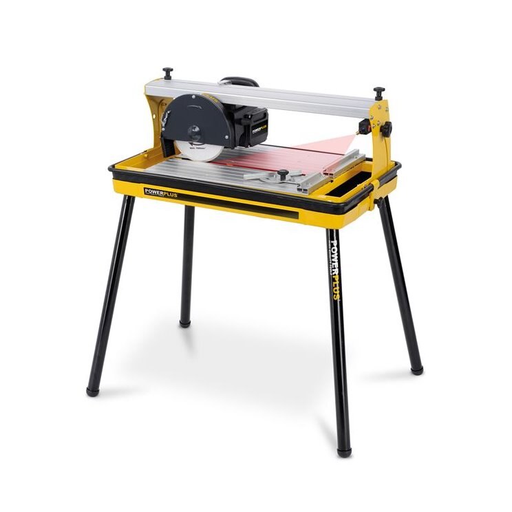 Masina reglabila de taiat gresie, faianta, granit Powerplus Powx240, ghidaj laser, 600w, dimensiune taiere 400mm