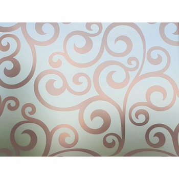 Folie geam autoadeziva bej Rina, Folina, model maro, rola de 100x100 cm Folie geam autoadeziva bej Rina, Folina, model maro, rola de 100x100 cm