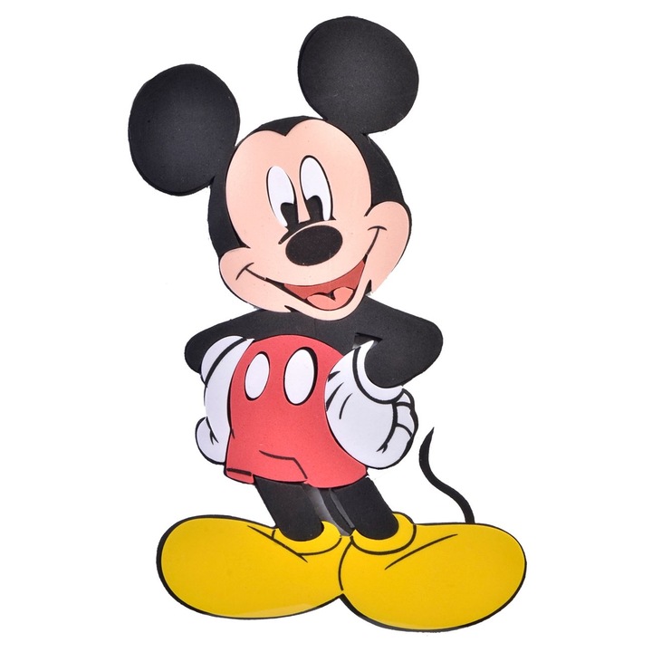 Sticker decorativ Mickey Mouse, DecorCasa, 23 cm