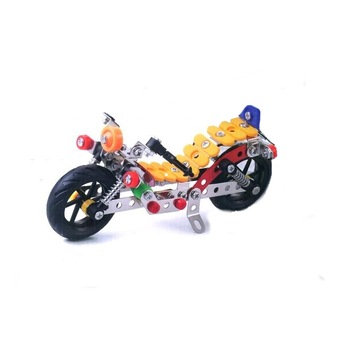 Set Constructie Metalica Moto AKU, Asambleaza 154 bucati din metal si plastic, Tip Puzzle, Jucarie Colectie pentru adulti si copii, AK6641 Set Constructie Metalica Moto AKU, Asambleaza 154 bucati din metal si plastic, Tip Puzzle, Jucarie Colectie pentru adulti si copii, AK6641