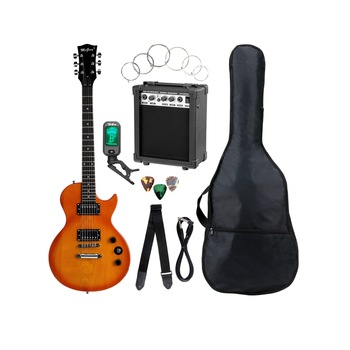 Set chitara electrica, McGrey Rockit LP Single Cut Sunburst Set chitara electrica, McGrey Rockit LP Single Cut Sunburst