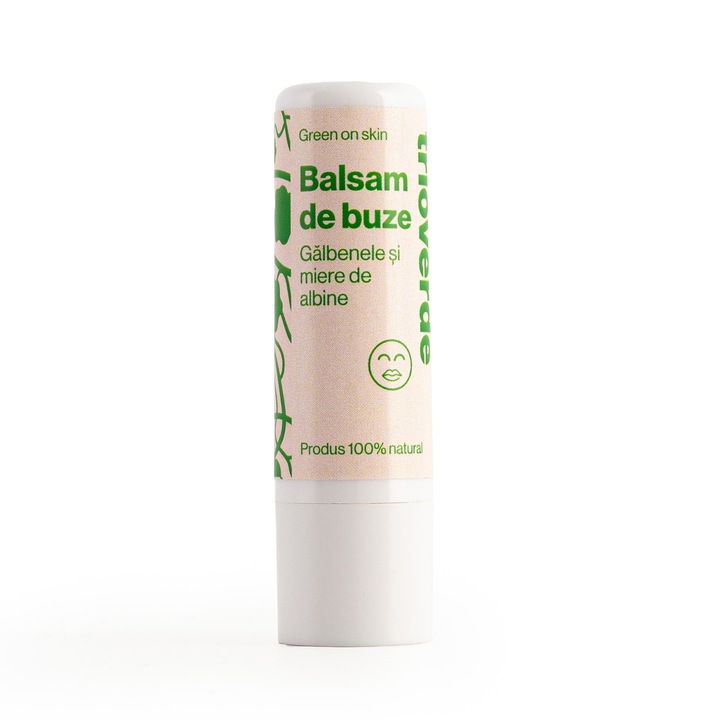 Balsam de buze Trioverde cu Galbenele si Miere 100% natural, 5gr