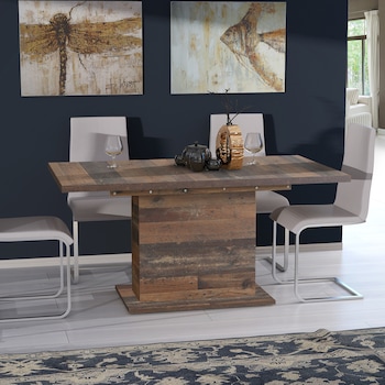 Masa Extensibila Kring Retro, culoare vintage, 160-200x76.6x90 cm Masa Extensibila Kring Retro, culoare vintage, 160-200x76.6x90 cm