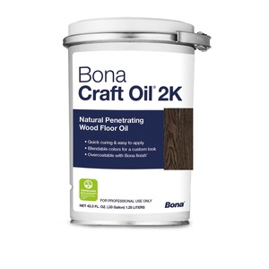 Ulei pentru parchet Bona Craft Oil 2K Graphite culoare gri inchis 1.25 Litri