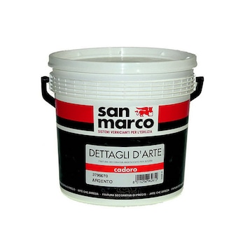 Vopsea decorativa San Marco , Cadoro , Baza Argento , 1 Lt Vopsea decorativa San Marco , Cadoro , Baza Argento , 1 Lt
