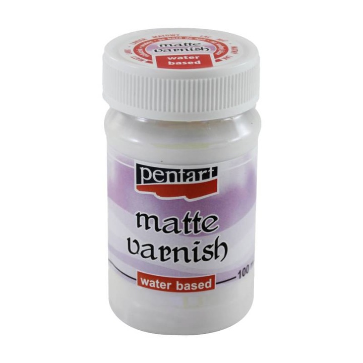 Lac mat, pe baza de apa, Pentart, 230 ml