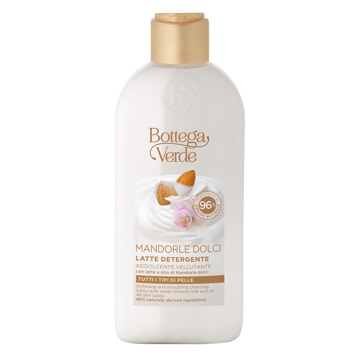 Lapte demachiant cu lapte si ulei de migdale dulci - Mandorle, 200 ML, Bottega Verde