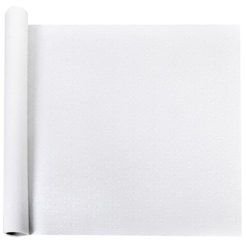 Dispozitiv antiderapanta, Zola®, alb cu floricele, 45x90cm