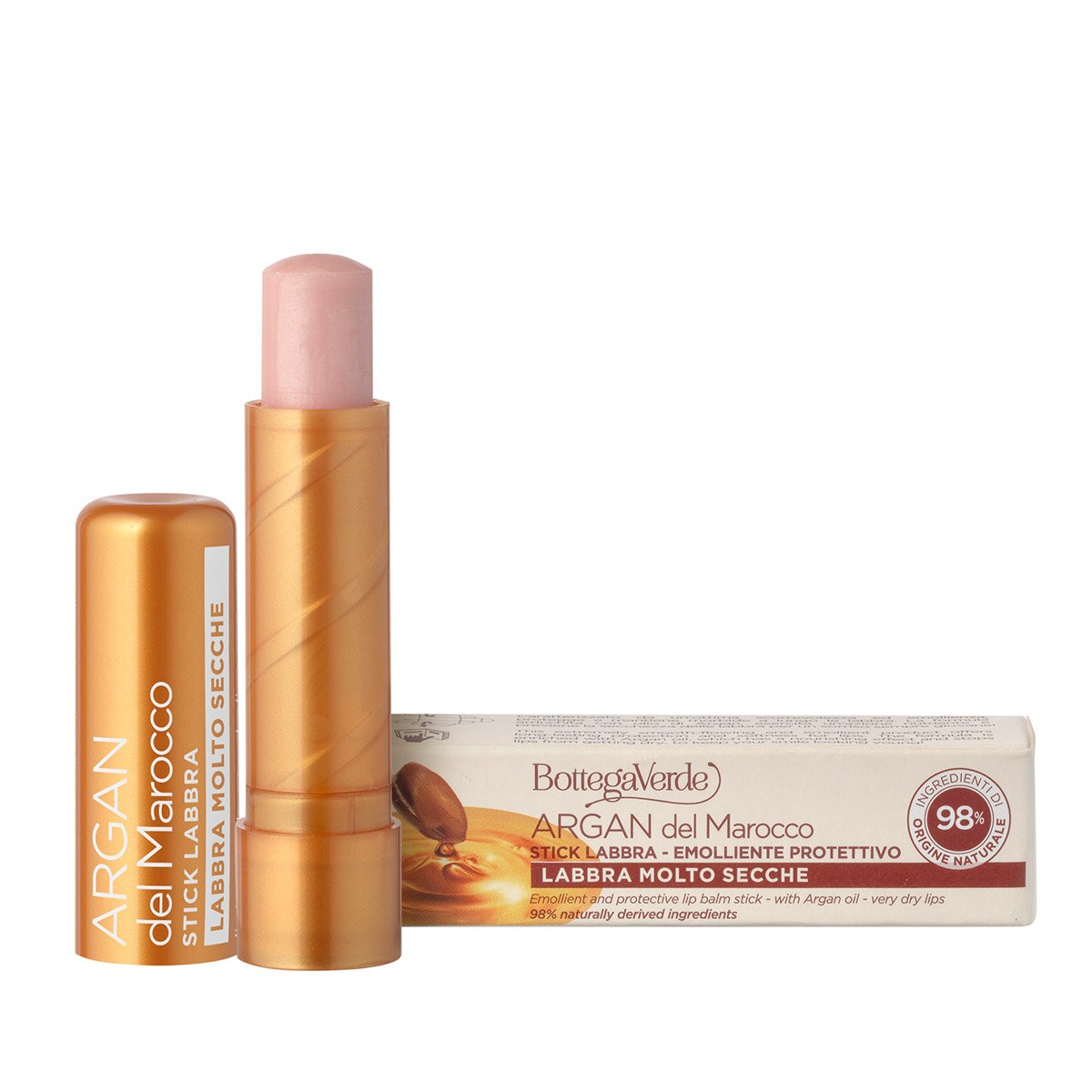 Balsam de buze cu ulei de argan - Argan del Marocco, 5 ML, Bottega Verde