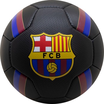 Minge de fotbal FC Barcelona Logo Black marimea 5 Minge de fotbal FC Barcelona Logo Black marimea 5
