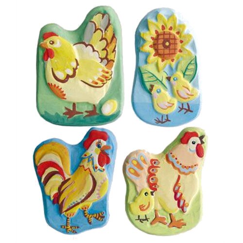 Set de mulaj ipsos Creator - Magneti cu pasari domestice - Elf Market