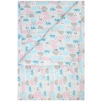 Lenjerie 3 piese, Hello baby, 120x60cm Lenjerie 3 piese, Hello baby, 120x60cm