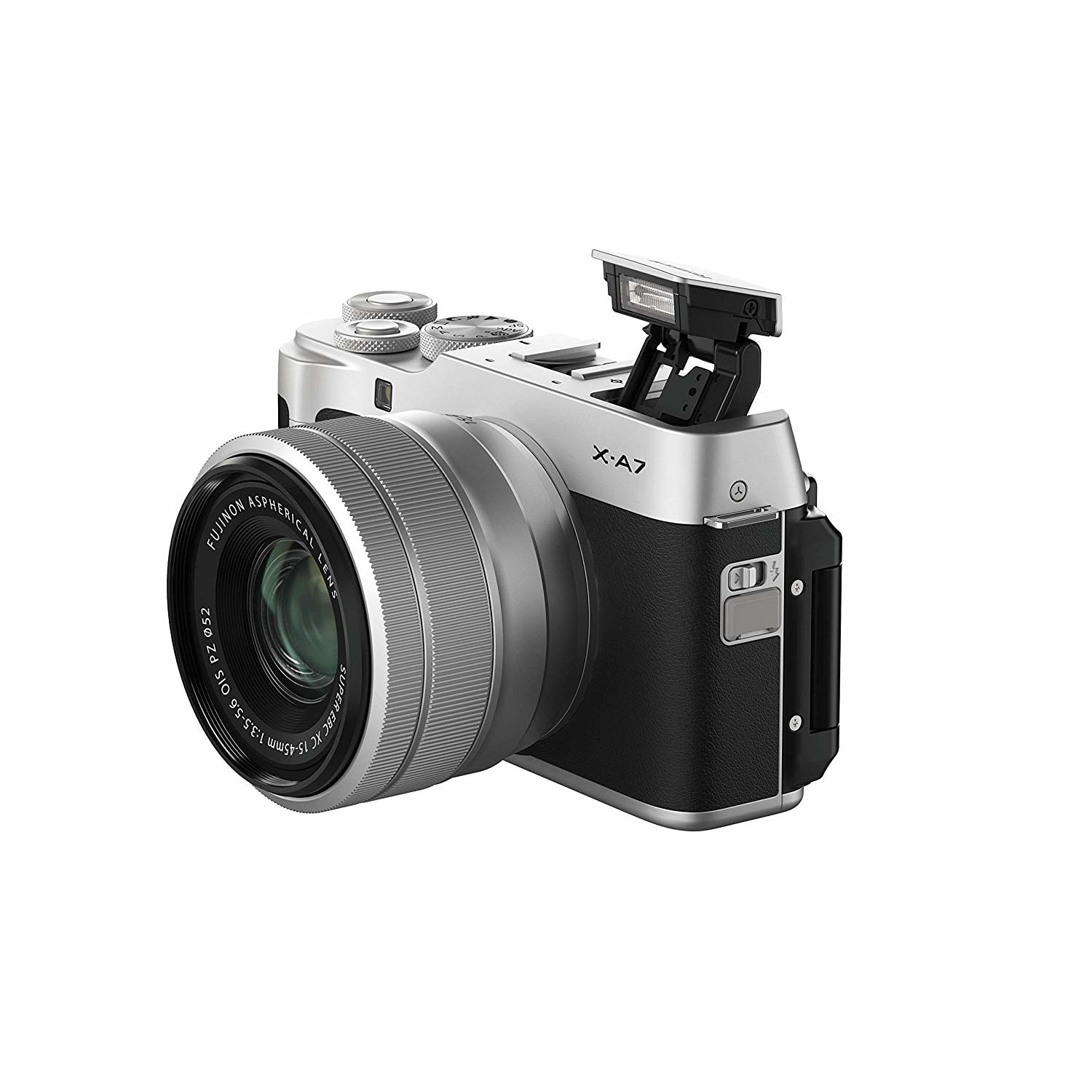 Aparat foto Mirrorless Fujifilm X-A7, 24.2 MP, 4K, negru/argintiu