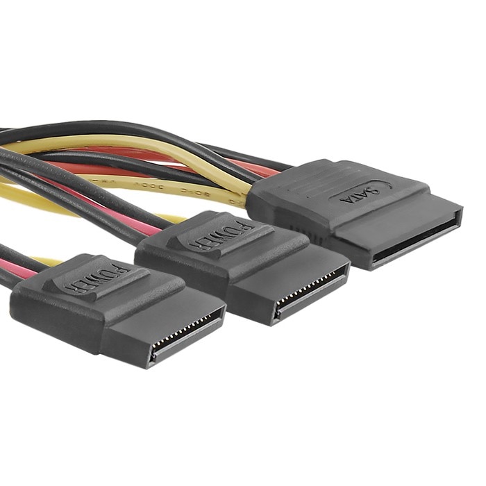 Cablu splitter SATA3 Qoltec, Female/2x female, 0.2 m, Multicolor