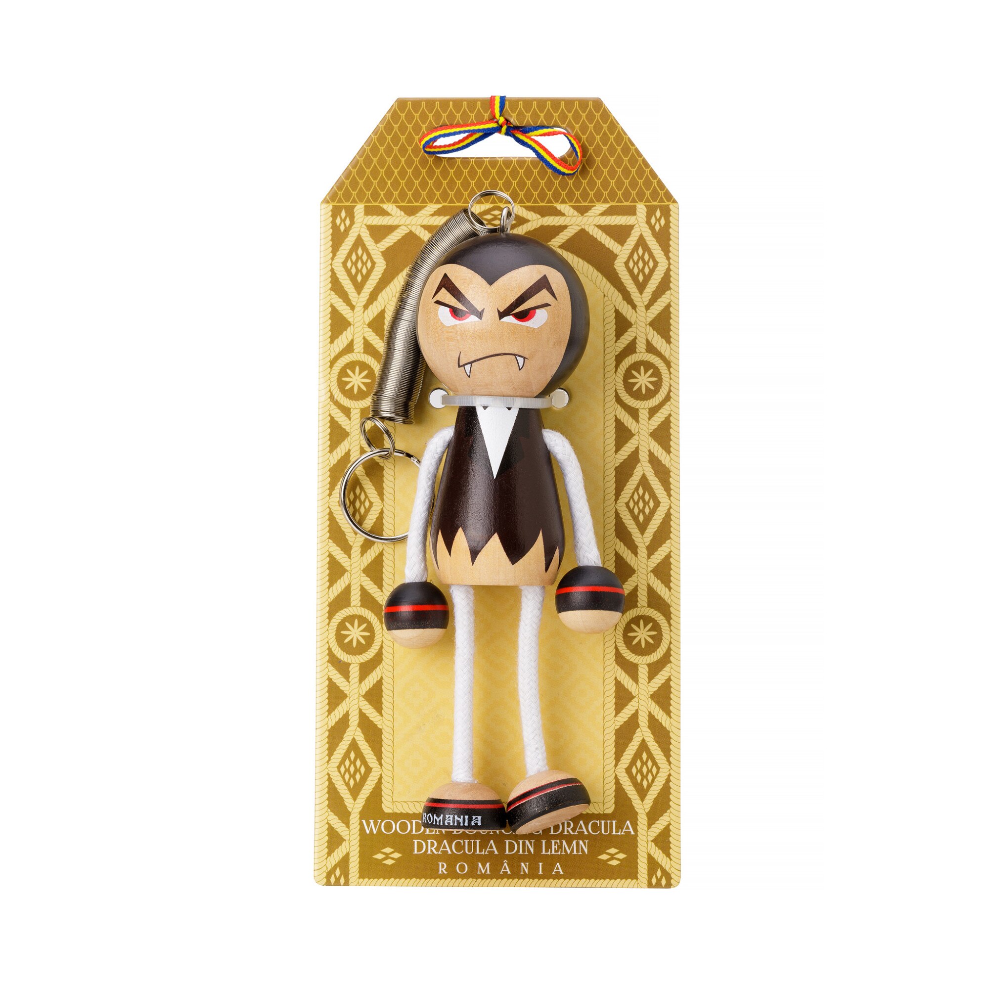 Papusa din lemn, Magnetella, Dracula, multicolora