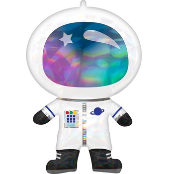 Balon Folie Figurina Astronaut Holograma, 50x76cm, AMS 41196 01 Balon Folie Figurina Astronaut Holograma, 50x76cm, AMS 41196 01