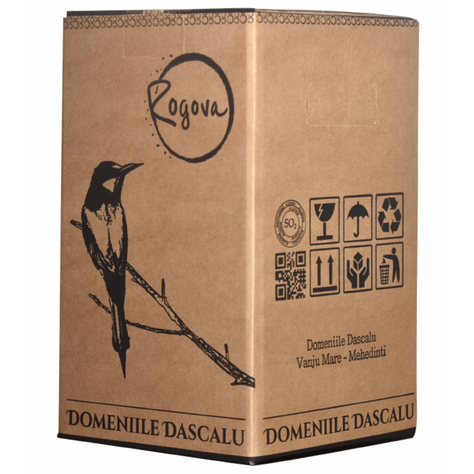 Vin Dascalu Vin Rosu Demisec, Domeniile Dascalu, 2018, Merlot, D.O.C.-Vinju Mare ...