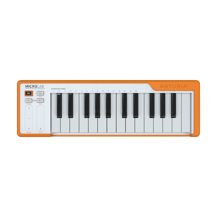 Clapa MIDI, Arturia MicroLab Orange 25 clape, touchstrip