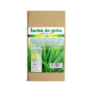 Pulbere Bio - Iarba de grau, Germania, 125 g Pulbere Bio - Iarba de grau, Germania, 125 g