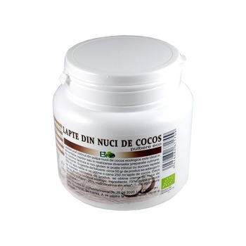 Lapte pudra din nuci de cocos ECO 200 g Lapte pudra din nuci de cocos ECO 200 g