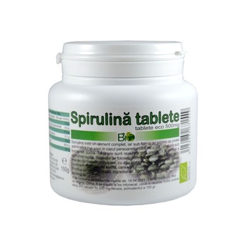 Spirulina - 500 mg ECO (300 tablete) Spirulina - 500 mg ECO (300 tablete)