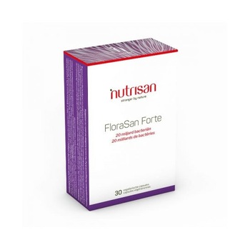 Nutrisan FloraSan Forte, 20 de miliarde de bacterii, 30 Capsule Nutrisan FloraSan Forte, 20 de miliarde de bacterii, 30 Capsule