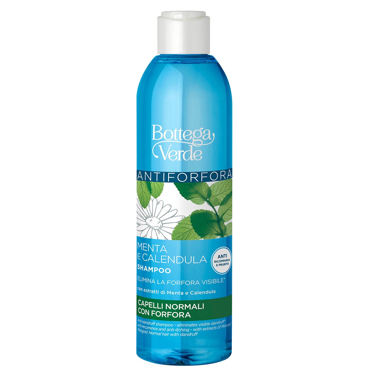 Sampon anti-matreata cu extract de menta si galbenele, 250 ML, Bottega Verde