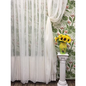 Perdea ivoire 500x245cm cu mici insertii ivoire by Liz Line - RD1145 Perdea ivoire 500x245cm cu mici insertii ivoire by Liz Line - RD1145