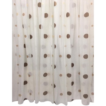 Perdea ivoire brodata 1000x245cm in nuante de beige, cu rejansa by Liz Line - RD11310 Perdea ivoire brodata 1000x245cm in nuante de beige, cu rejansa by Liz Line - RD11310