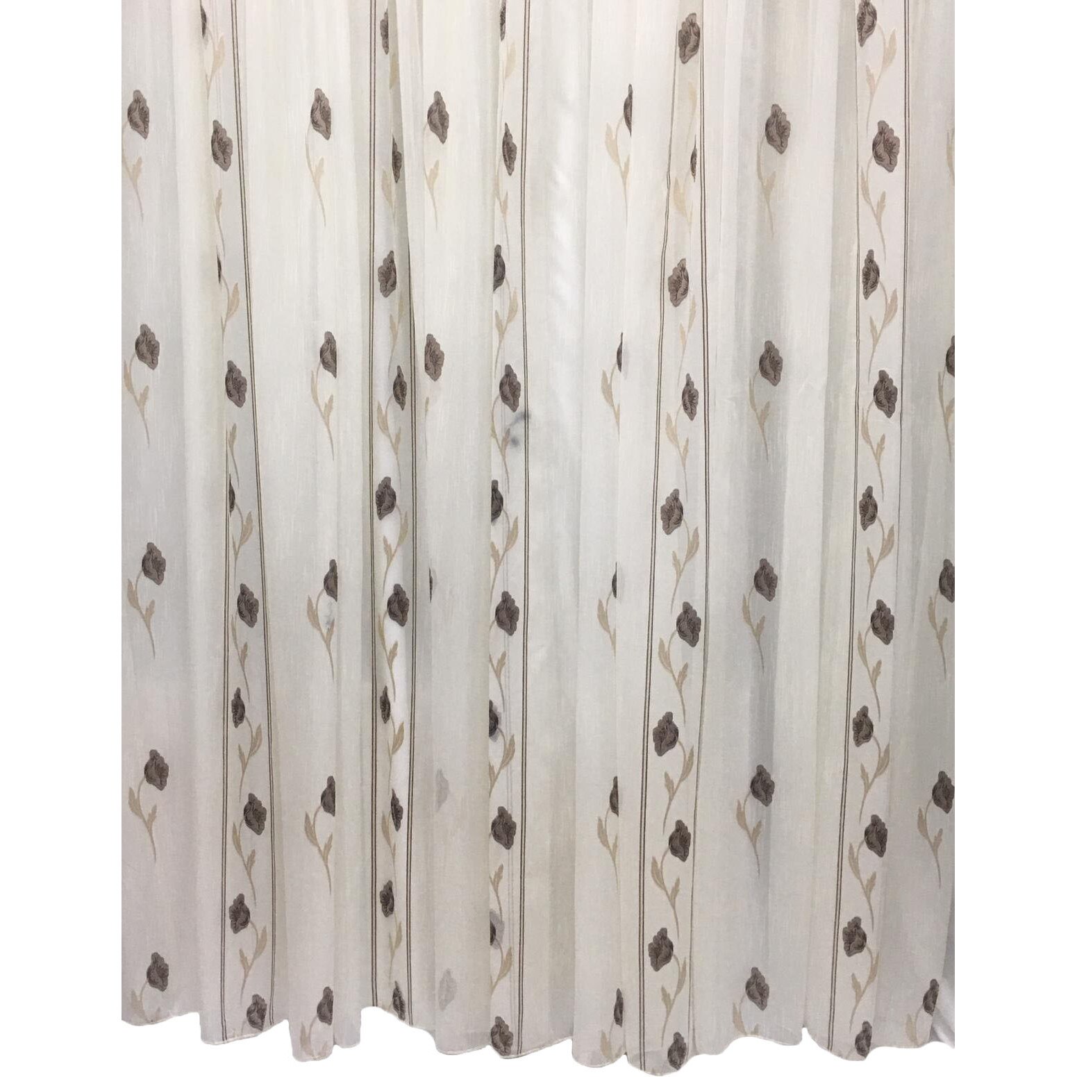 Perdea 1000x245cm cu maci ivoire, cu rejansa by Liz Line - RD12010