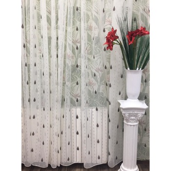 Perdea 500x245cm ivoire picaturi de ploaie, cu rejansa by Liz Line - RD1225 Perdea 500x245cm ivoire picaturi de ploaie, cu rejansa by Liz Line - RD1225