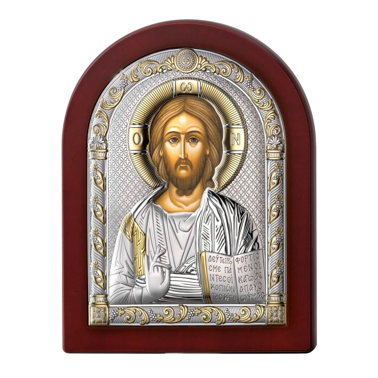 Icoana Argint Iisus Hristos, 6x8.5cm