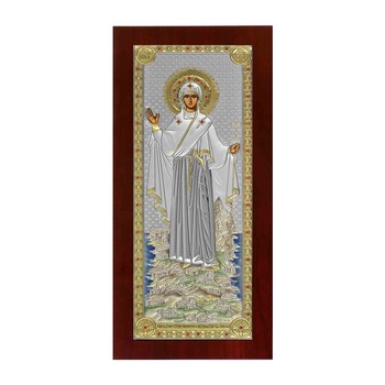 Maica Domnului de la Athos, Icoana Argint, 85*160mm Maica Domnului de la Athos, Icoana Argint, 85*160mm