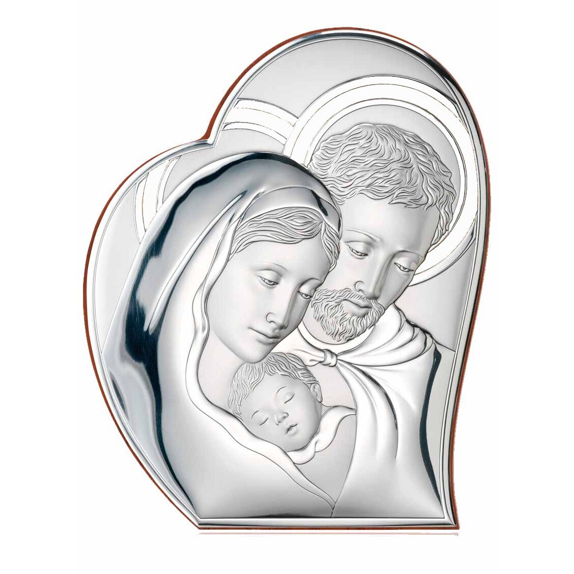 Icoana pe Foita de Argint, Sfanta Familie 12.1X14.6cm